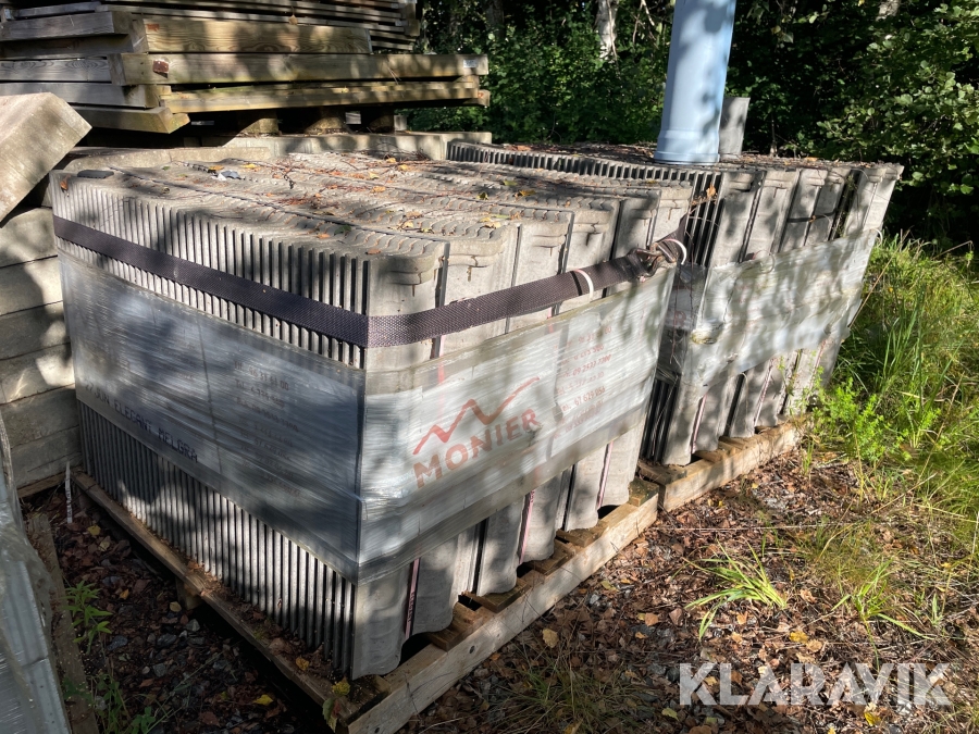 Taktegel Monier mellangrå 2 pallar