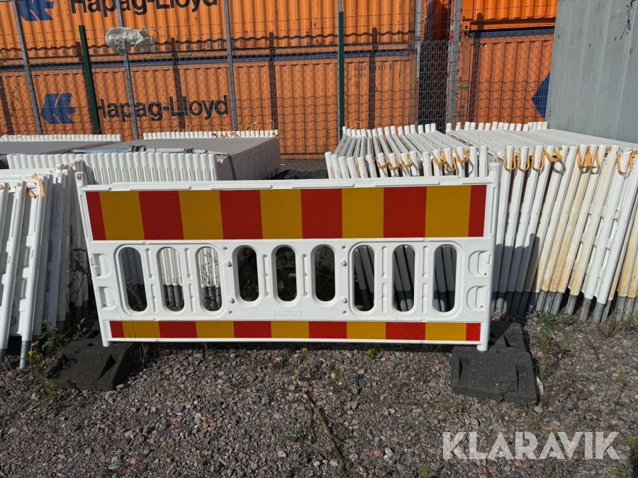 Plaststaket 130 st med fotplattor