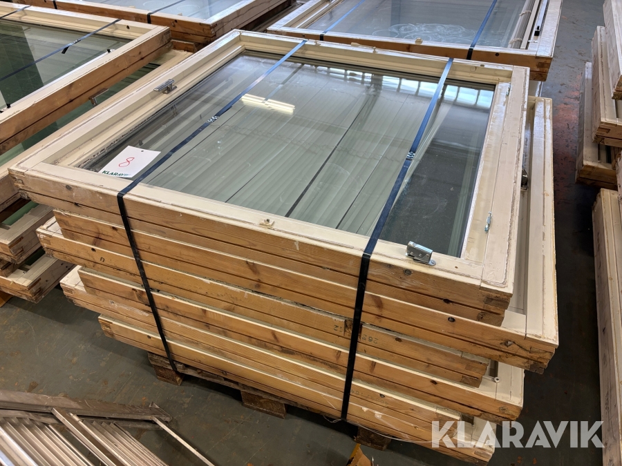 Träfönster 120x120cm 6st