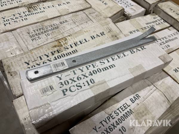 Stolpjärn för ingjutning Y-Type 30x6x400mm 1070st