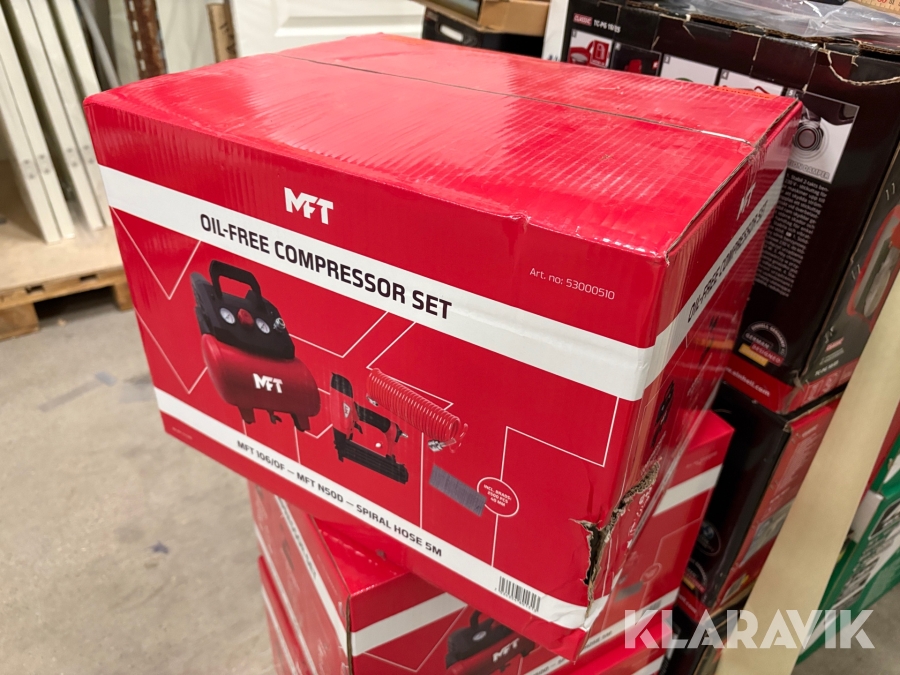 Kompressorset MFT 106/OF N50D med pistol och slang