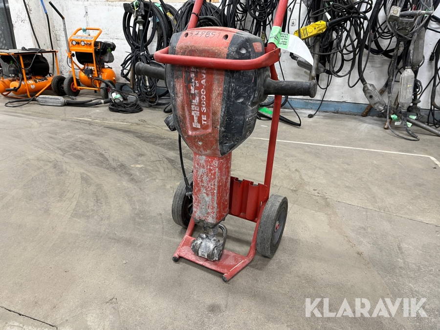 Mejselhammare Hilti TE 3000-AVR med vagn