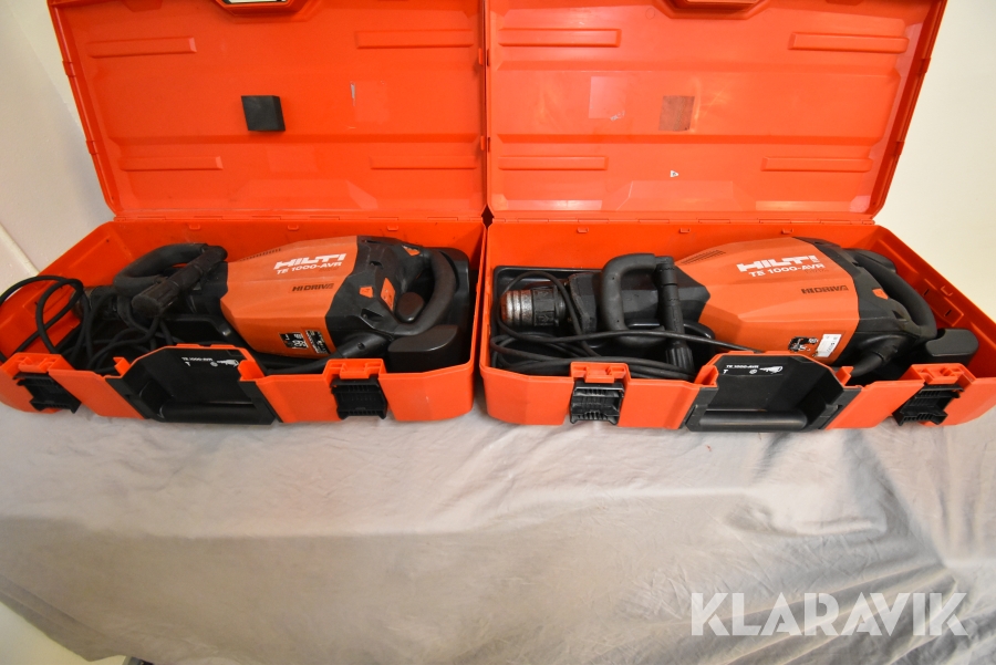 Bilningshammare 2 styck Hilti TE1000 AVR Hidrive