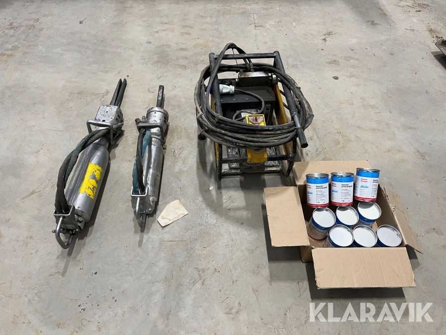 Hydraulisk bergspräckarutrustning Darda EP2, C12 & C4E