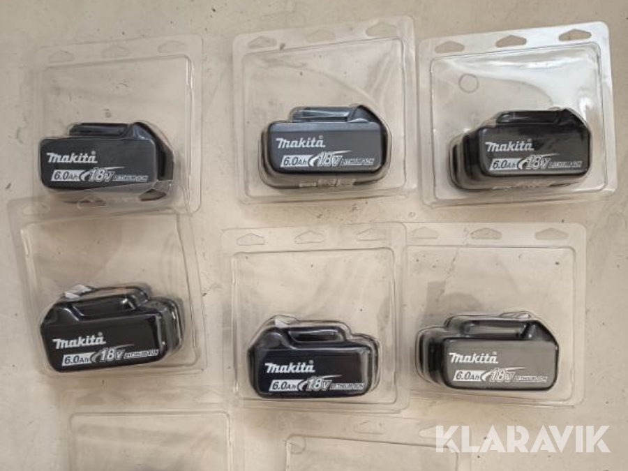 Batterier Makita 6Ah 8st