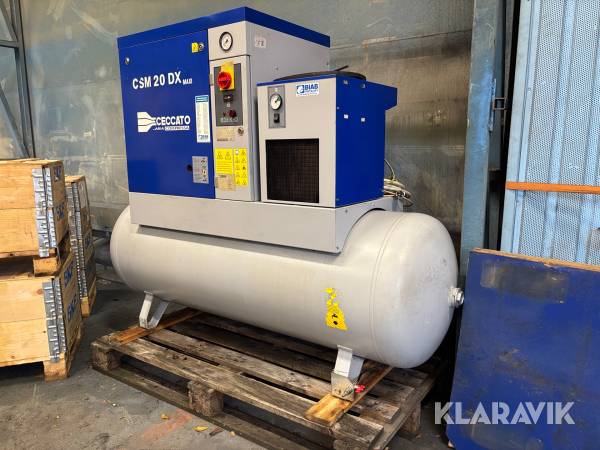 Skruvkompressor Ceccato CSM 20 DX Maxi med kyltork