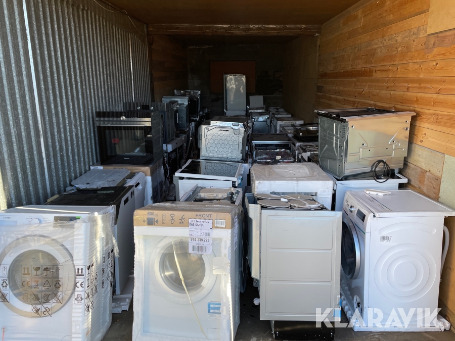 Parti med transportskadade vitvaror ca 60 st