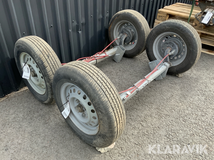 Släpvagnsaxlar 2st