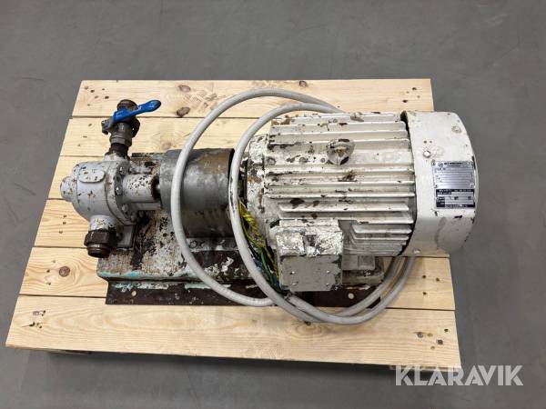 Elmotor med pump Mez Mohelnice