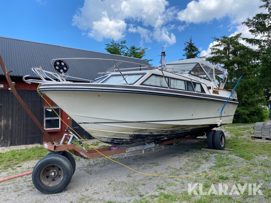 Båt Windy 27 Cabin Cruiser med trailer