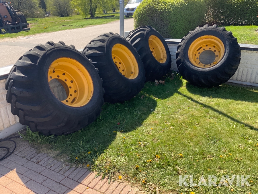 Grävmaskinsdäck 4 st 600/40-22,5