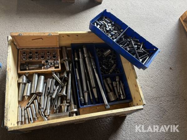 Diverse borr- och fräshållare samt koner