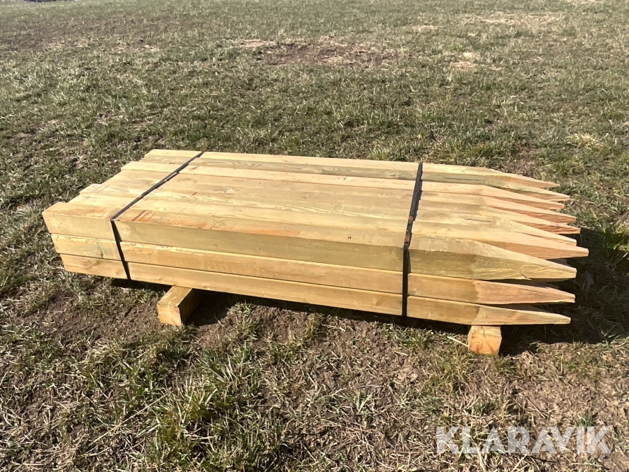 Fyrkantsstolpar 24 st 90x90x1700 mm