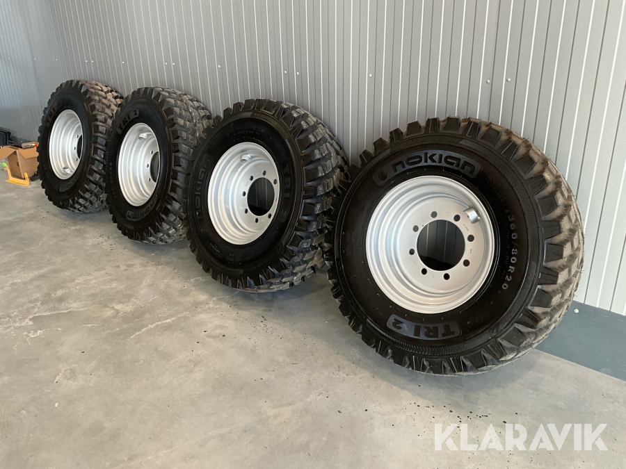 Lastmaskinshjul 360/80R20 Nokian TRI 2  4st