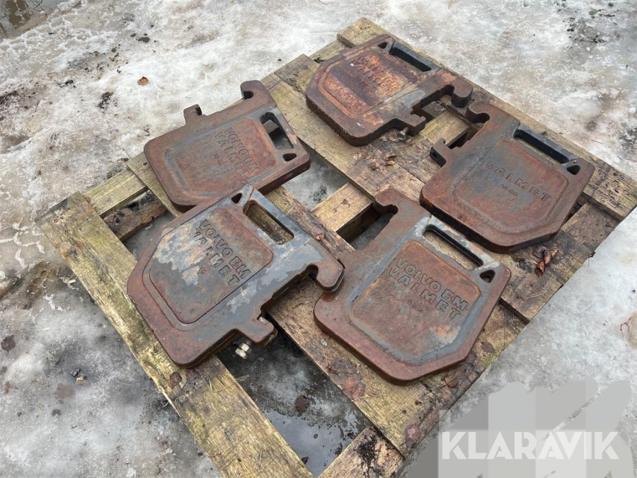 Frontvikter Valmet Volvo BM 30 kg /st 5 st