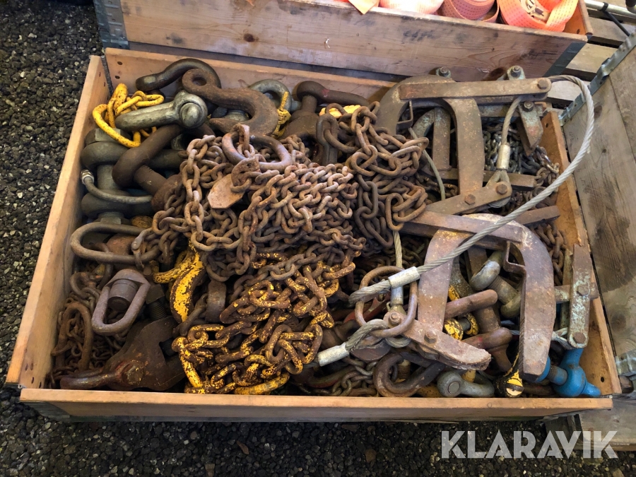 Diverse länk,schaklar och lyft-ok