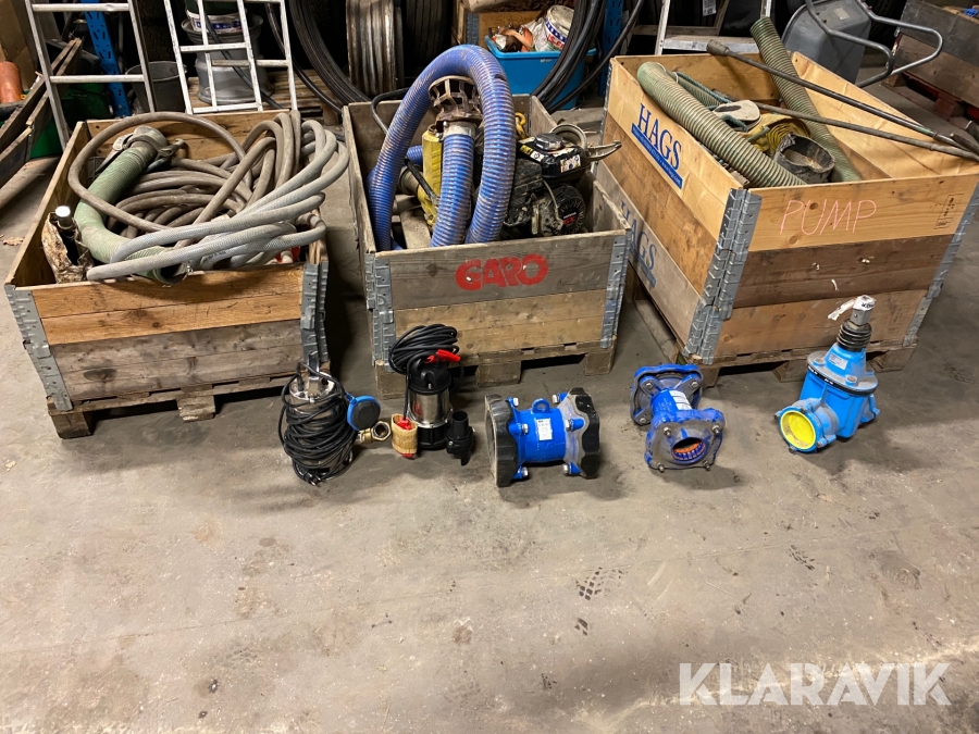 Pumpar 3 st / Kopplingar