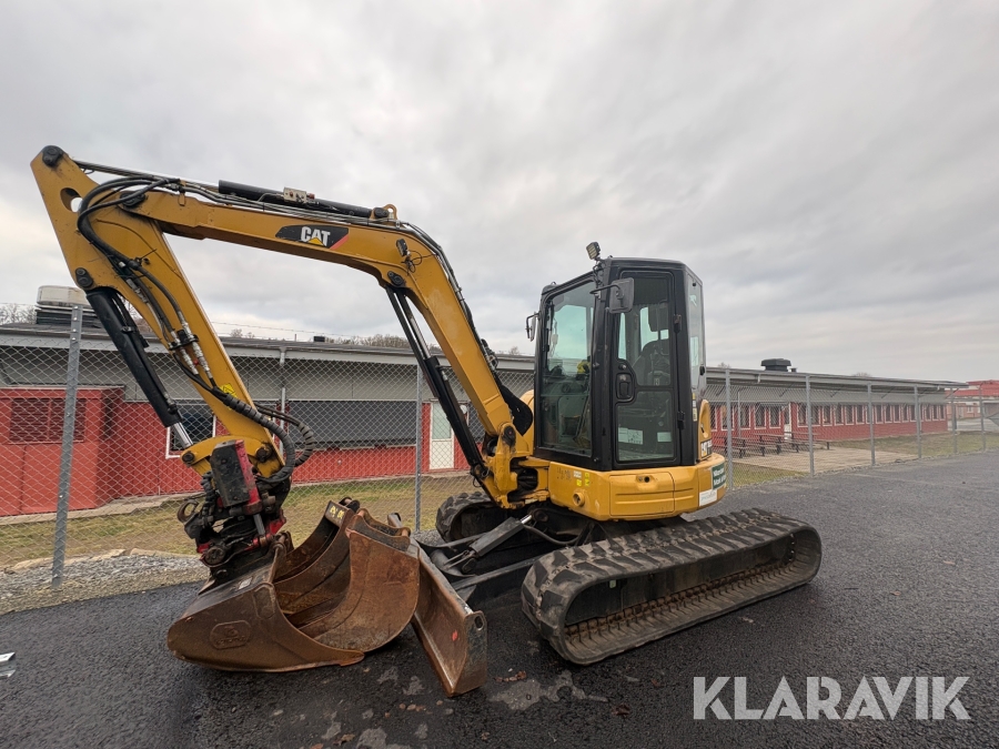 Grävmaskin CAT 305.5E2 CR 5,5 ton, med 3 redskap