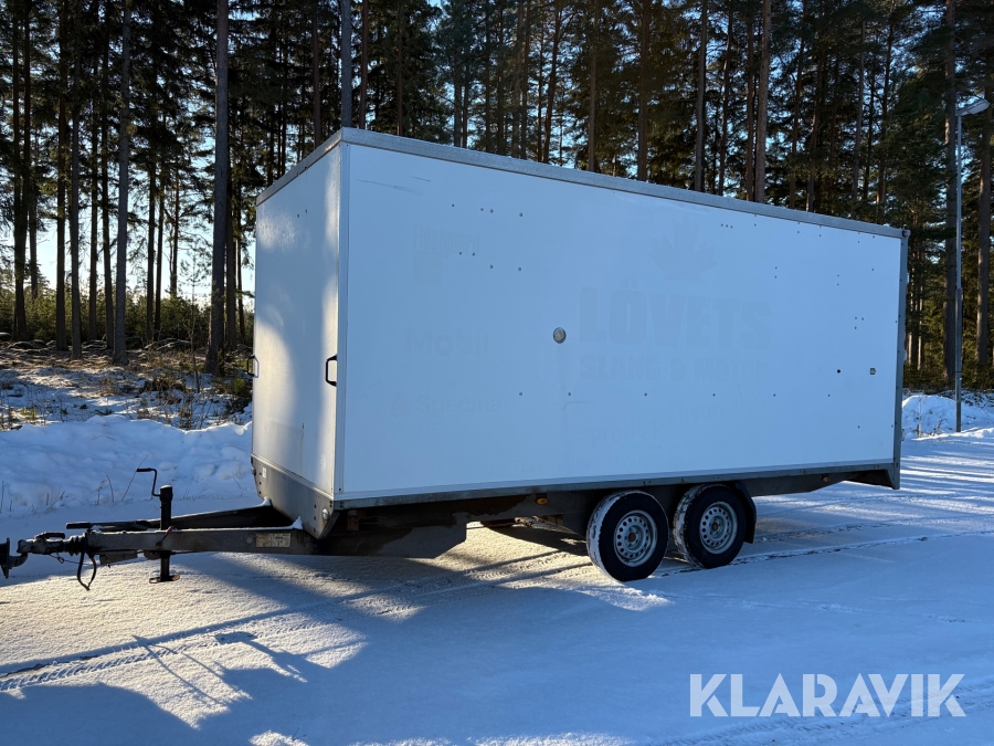Personbilssläp Böckmann KH5121/350 med Verkstadsinredning