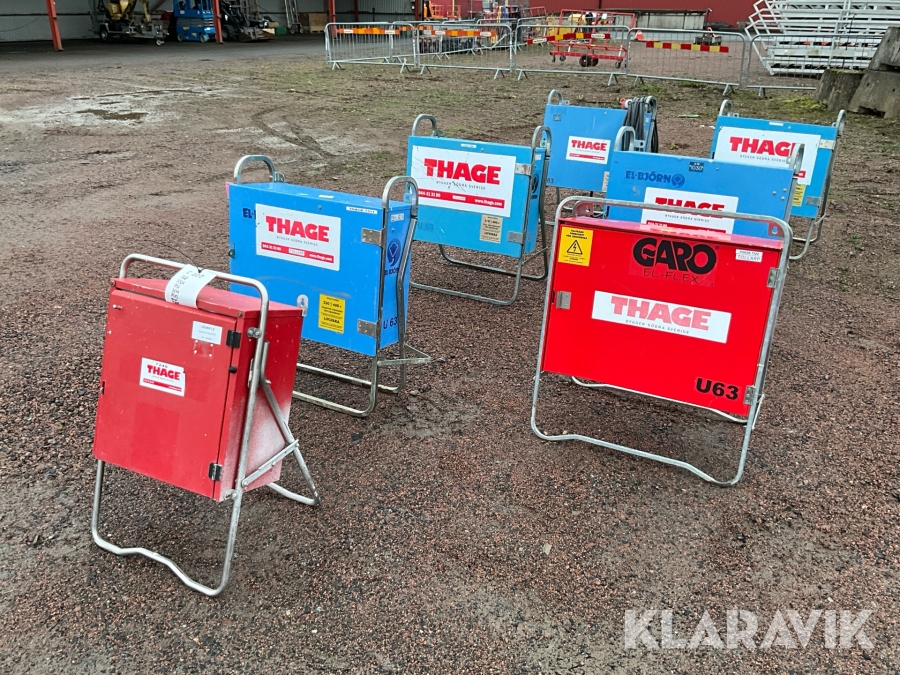 Elcentraler 7st El-björn, Garo, Satema U63, U32/631-2