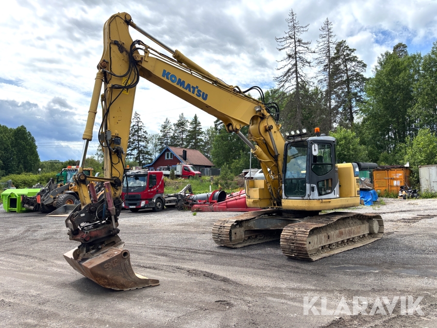 Grävmaskin Komatsu PC228USLC med rotortilt & redskap