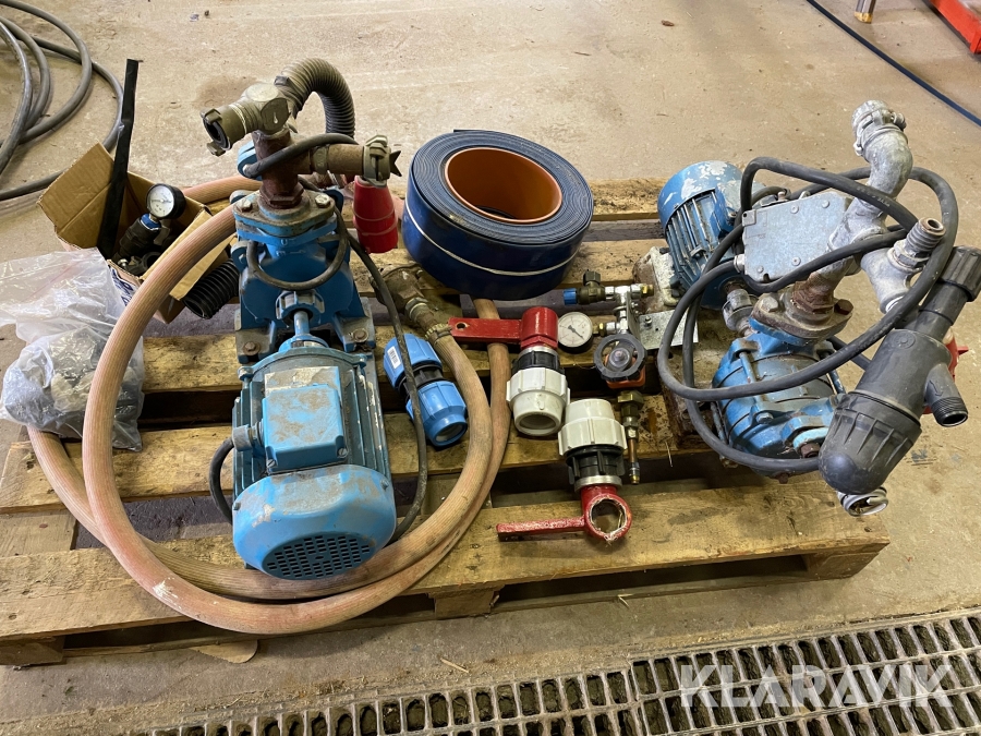 Bevattningspumpar Ganz och Bevi 2st med tillbehör