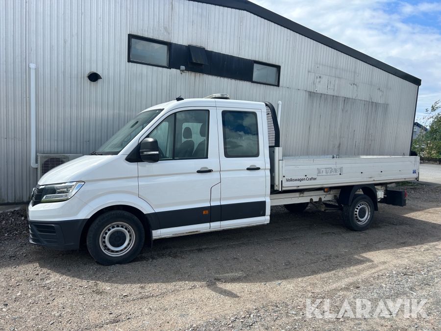 Flakbil Volkswagen Crafter Double Cab 35 2.0 TDI
