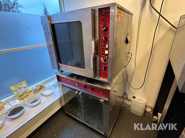 Varmluftsugn och jässkåp Veab B-609 och J-1202