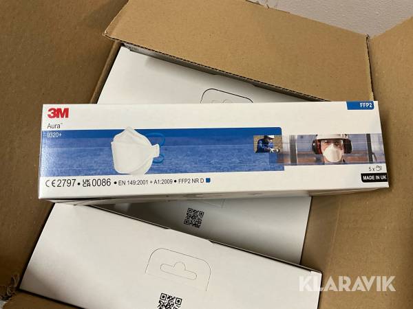 Andningsskydd 3M Aura 9320+ 80 st