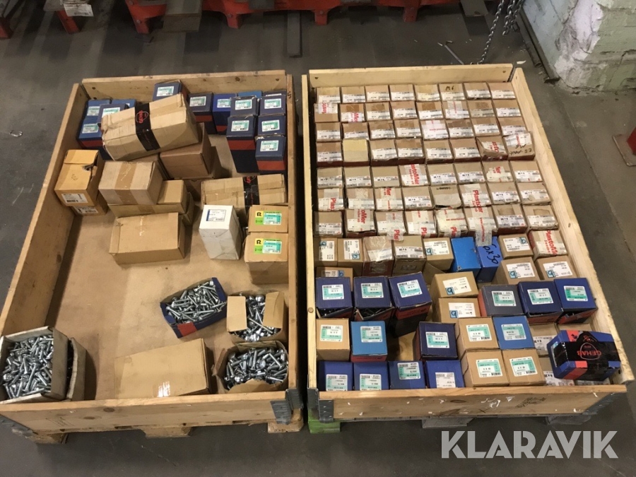 Vagnsbultar ca 21 000 i olika storlekar