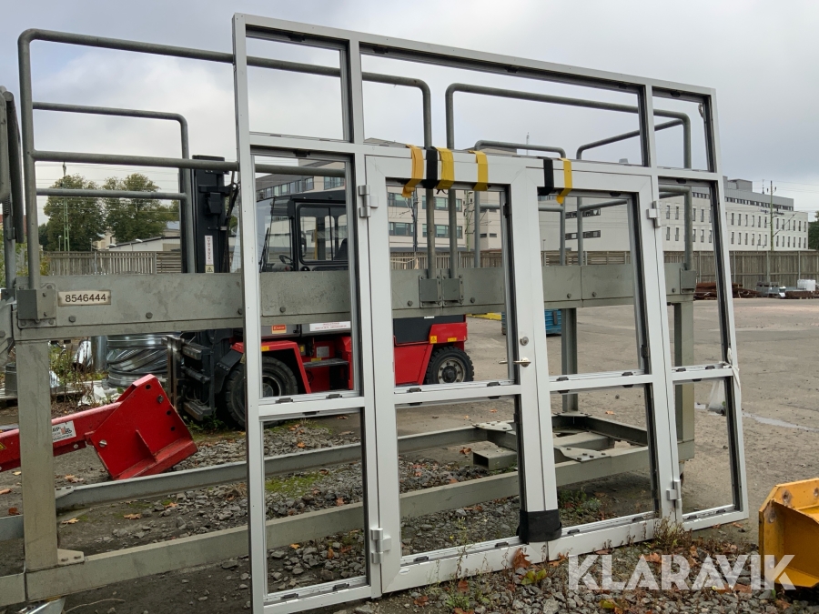 Dubbeldörr aluminiumparti