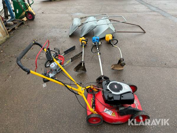 Parti trädgårdsmaskiner