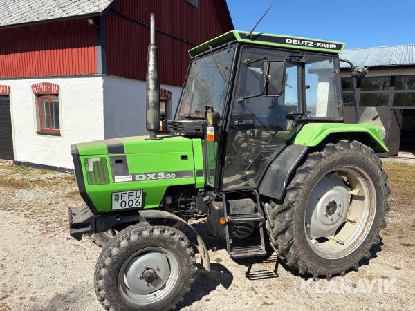 Traktor Deutz DX 3.50 med Dubbelmontage