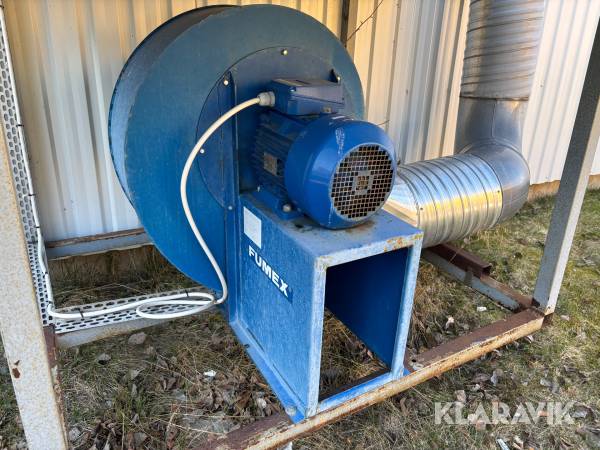 Utsugsfläkt Fumex med filterskåp