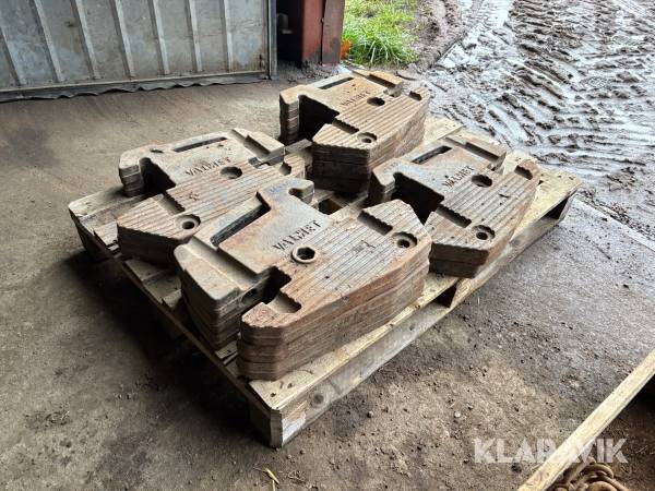 Frontvikter 10 st Valmet 37.5 kg