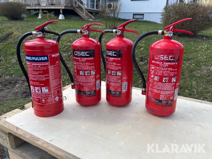 Brandsläckare 4 st