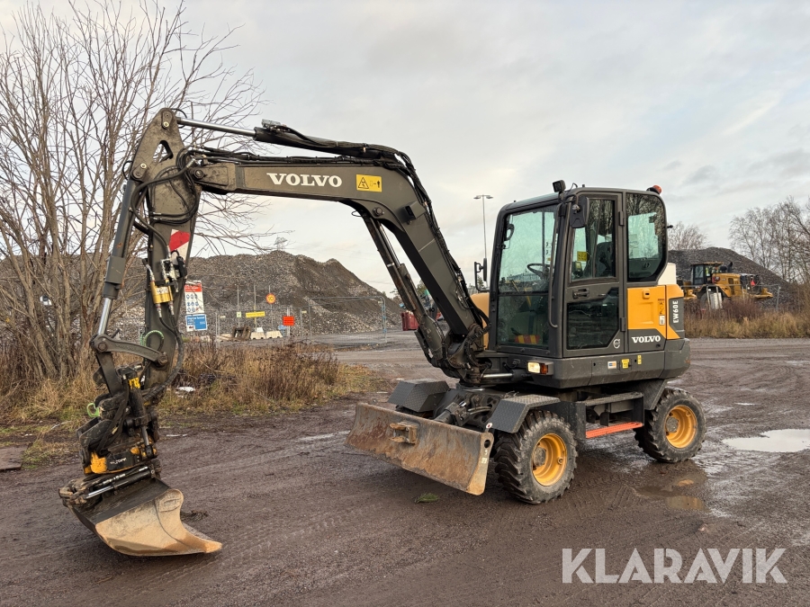 Grävmaskin Volvo EW60E med tiltrotator