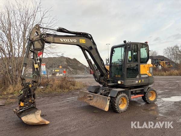 Grävmaskin Volvo EW60E med tiltrotator