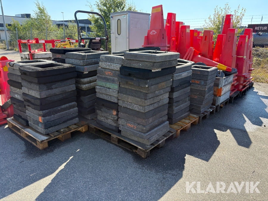 Avstängningskoner med vikter