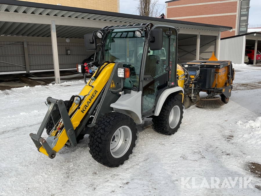 Hjullastare Kramer 5035 med Schmidt MSN 070 sopmaskin