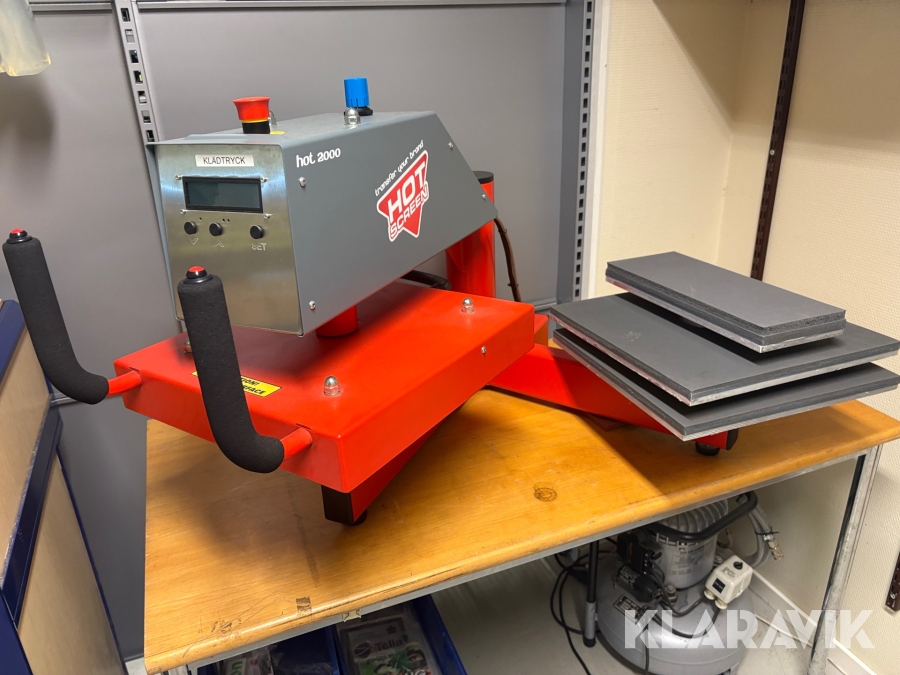 Värmepress för textiltryck Hot Screen Hot 2000