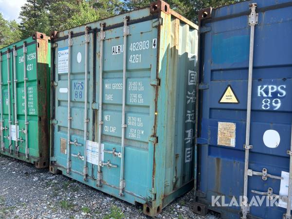 Container 40 fot grön