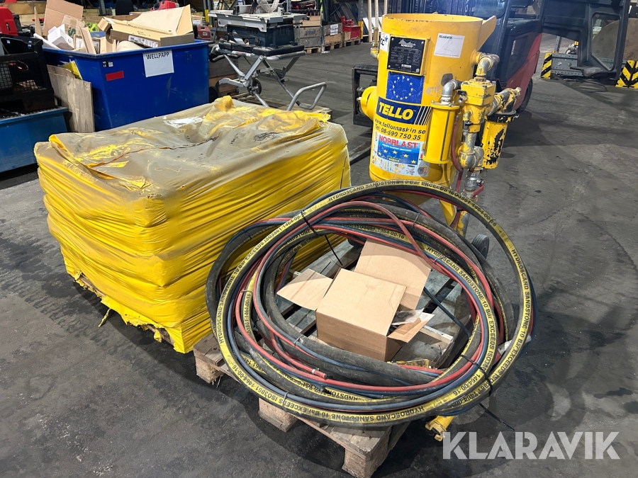 Blästervagn Norexco Nob 60 inkl säckar med sand