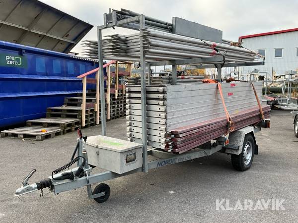 Personbilssläp/ställningstrailer Nordic Pro Line 1300 Nordic PRO Line