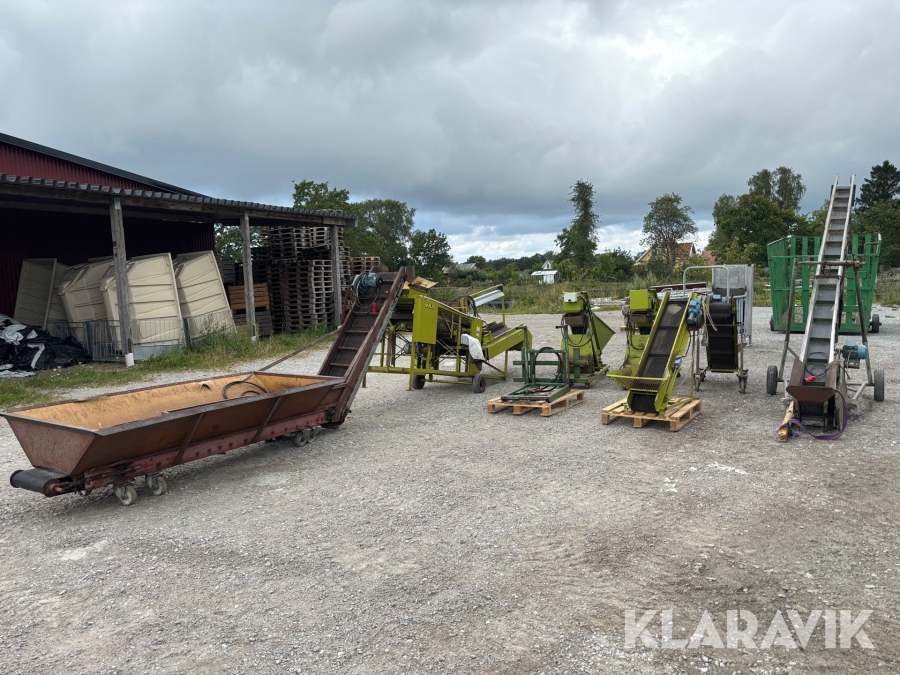 Sorteringsverk Skals med elevatorer till potatis