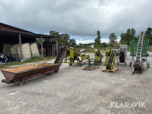 Sorteringsverk Skals med elevatorer till potatis