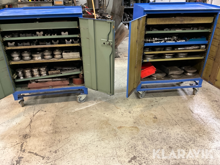 Verktygsskåp för rörbockningsmaskiner 2st från ca 16mm till ca 50mm