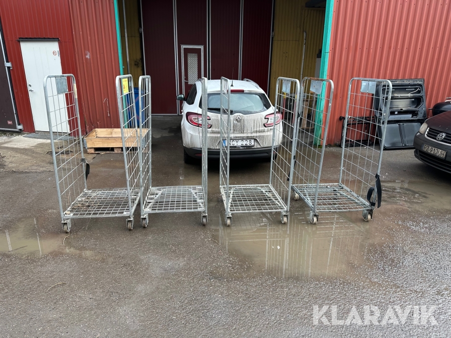 Paketburar/godsvagnar 4 st