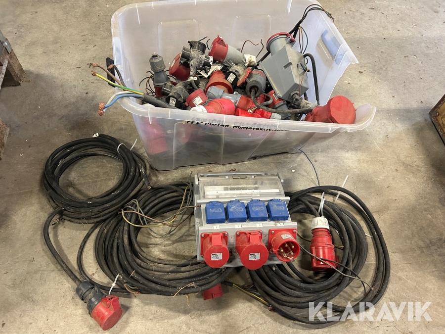 Elcentral och 3-fas kabel.