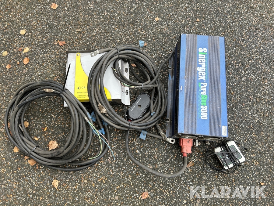 Omvandlare Sinergex PureSine3000 Batteriladdare Cristec CPS2